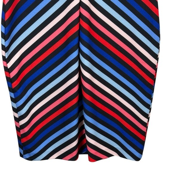 Tommy Hilfiger Sleeveless Striped Crepe Scuba Dress. Size 8 - Picture 6 of 11